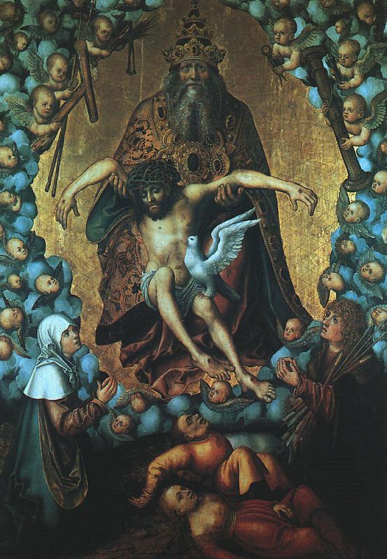 Lucas  Cranach The Trinity oil painting image